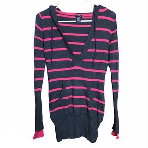 Size small long sleeve shirt with a hood